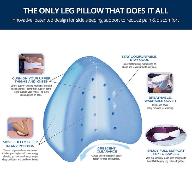 Leg Pillow 2019top Legacy Leg Pillow for Back, Hip, Legs & Knee Support Wedge G90531